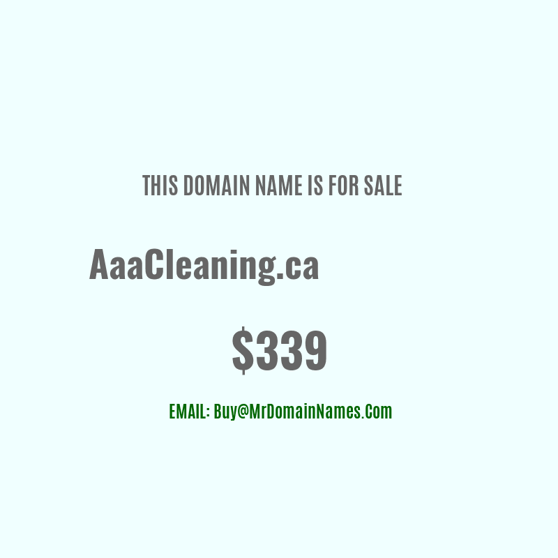 Domain: AaaCleaning.ca Is For Sale