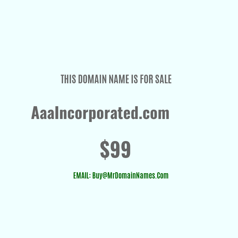 Domain: AaaIncorporated.com Is For Sale