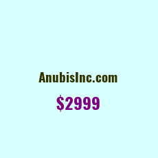 Domain Name: AnubisInc.com For Sale: $1999
