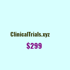 Domain Name: ClinicalTrials.xyz For Sale: $399