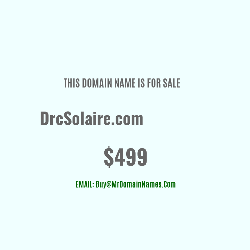 Domain: DrcSolaire.com Is For Sale