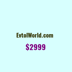 Domain Name: EvtolWorld.com For Sale: $2999