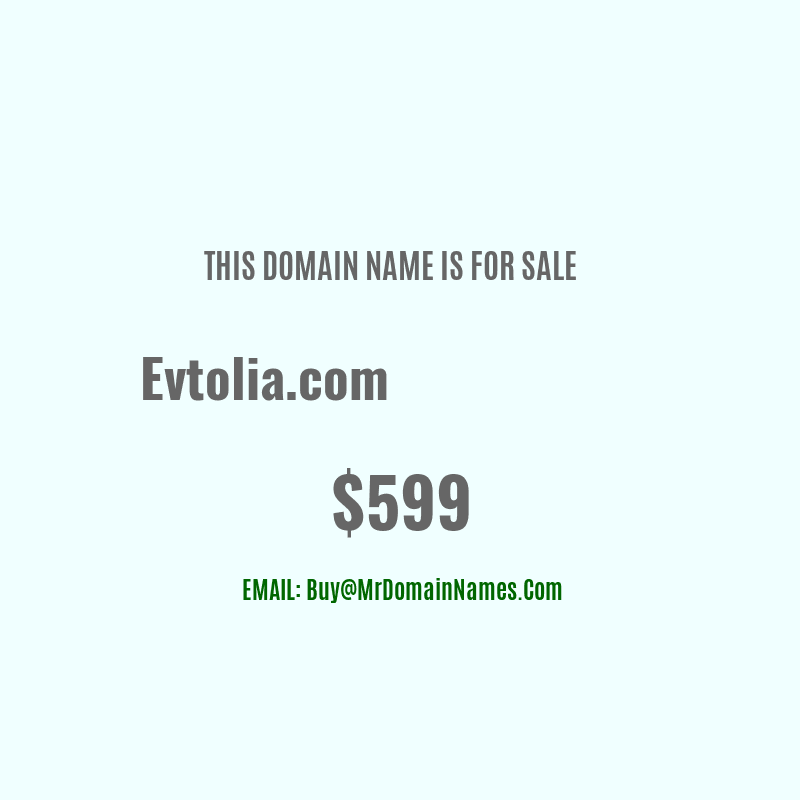 Domain: Evtolia.com Is For Sale