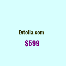 Domain Name: Evtolia.com For Sale: $2999