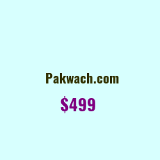 Domain Name: Pakwach.com For Sale: $499