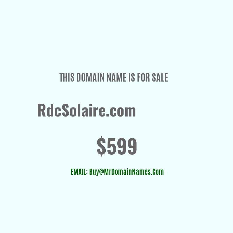Domain: RdcSolaire.com Is For Sale