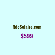 Domain Name: RdcSolaire.com For Sale: $2999