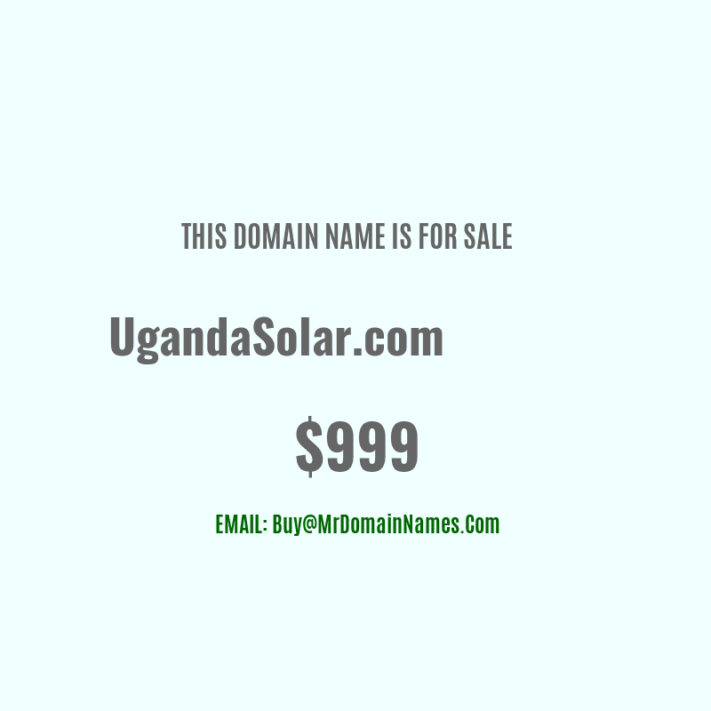 Domain: UgandaSolar.com Is For Sale