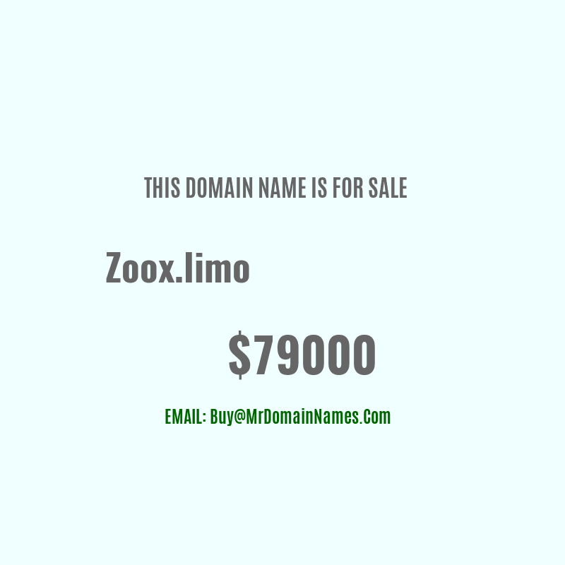 Domain: Zoox.limo Is For Sale